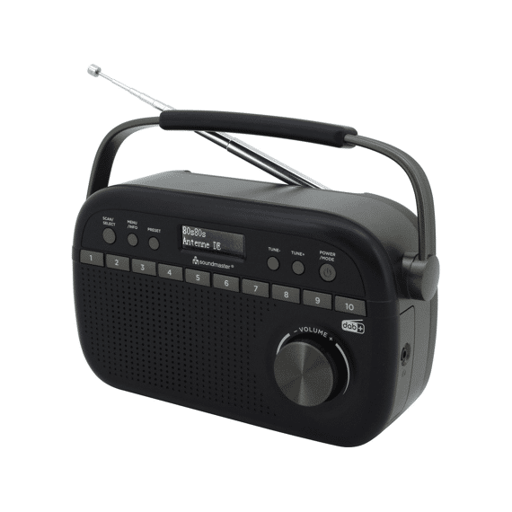 Soundmaster Dab280sw Draagbare Digitale Dab+/fm-rds Radio Zwart