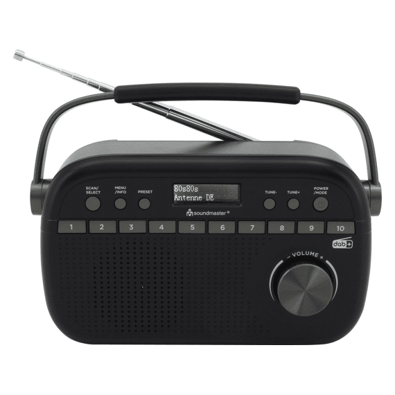 Soundmaster Dab280sw Draagbare Digitale Dab+/fm-rds Radio Zwart