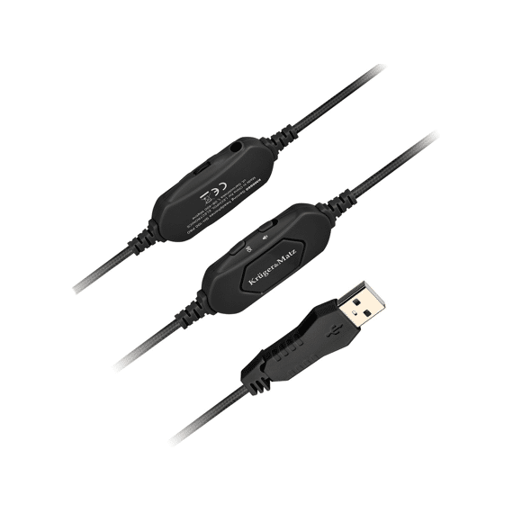 Kruger & Matz Warrior Gh-100 Pro Gaming Hoofdtelefoon Zwart
