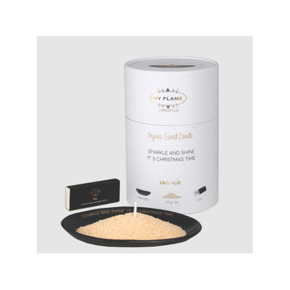 My Flame Kaarsenzand Giftbox  Sparkle And Shine, Its Christmas Tim