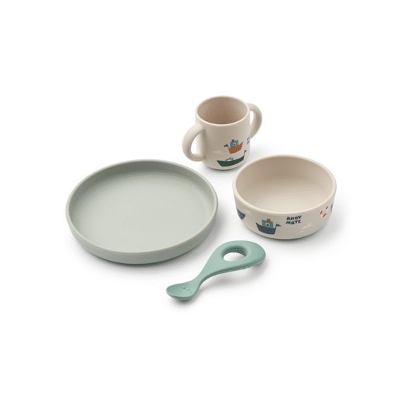 Liewood Vivi Printed Eetset Sailing / Sandy