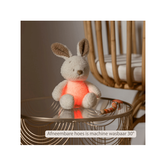 Nattou Mini Konijn Knuffel Nachtlamp Teddy Vanille