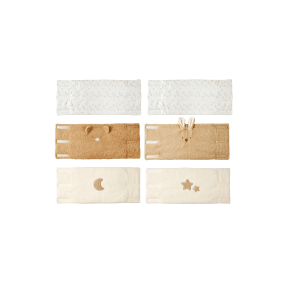 Nattou Teddy Bedbeschermers Set Van 6 Stucks