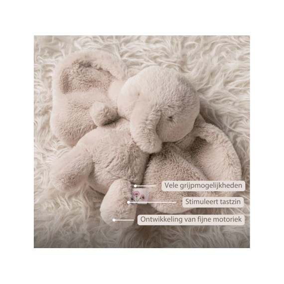 Nattou Fanfan Knuffel Olifant Zand