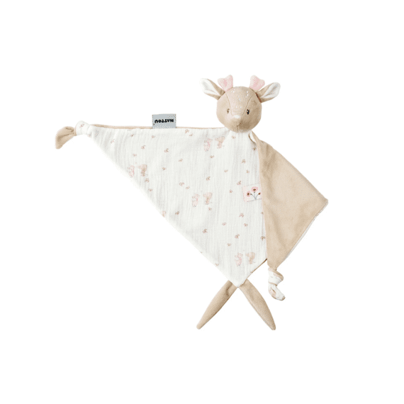 Nattou Fanfan Maxi-doudou Bedrukte Swaddle Hinde Roze