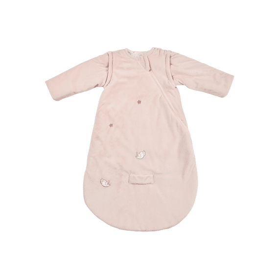 Nattou Fanfan Slaapzak Roze Velours 70Cm Met Afneembare Mouwen Tog 2,5