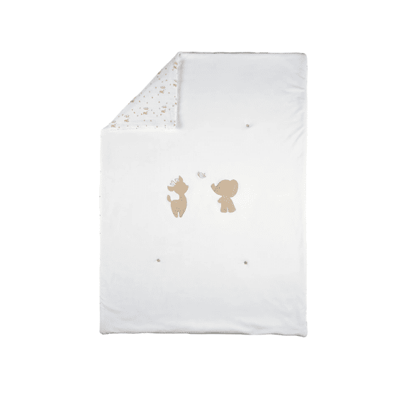Nattou Fanfan Deken Wieg 75x100 Velours Wit