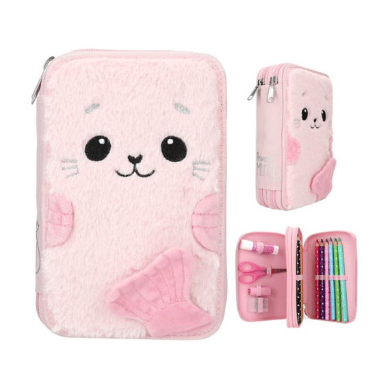 Princess Mimi 2-vaks Etui Gevuld Hertrobby Lichtroze