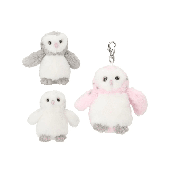 Snukis Knuffelsleutelhanger Uil Assortiment
