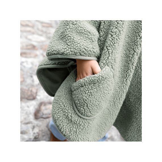 Bemini Poncho Teddy Outside Jersey 79 Kaki