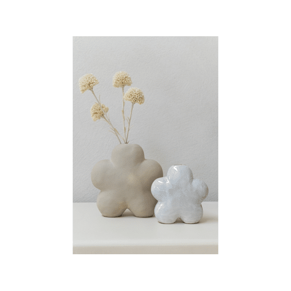 Vaas Bloem Porselein L 16,5x6,5x17cm Assortiment