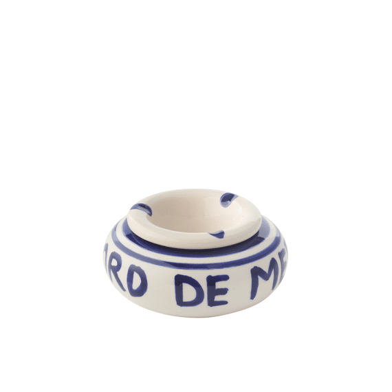 Asbak Keramiek Donkerblauw S 11x11x5cm