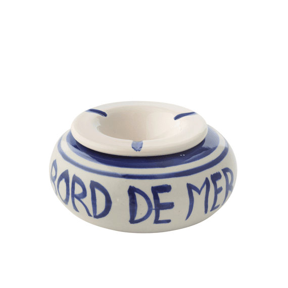 Asbak Keramiek Donkerblauw L 14x14x7cm