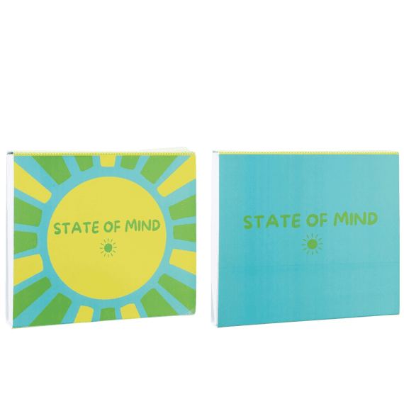 J-Line Tasje State Of Mind Gestreept Katoen 19x3x16cm Assortiment