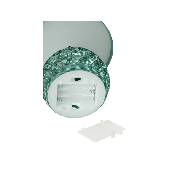 J-Line Lamp Led Champignon Ijzer/glas Donkergroen 13,5x13,5x15,7cm
