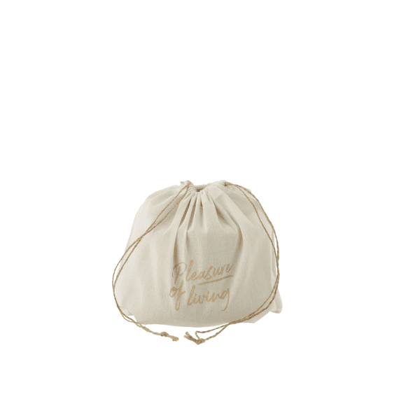 J-Line Buitenkaars 31h Rond Paraf Beige M 18x18x13,5cm