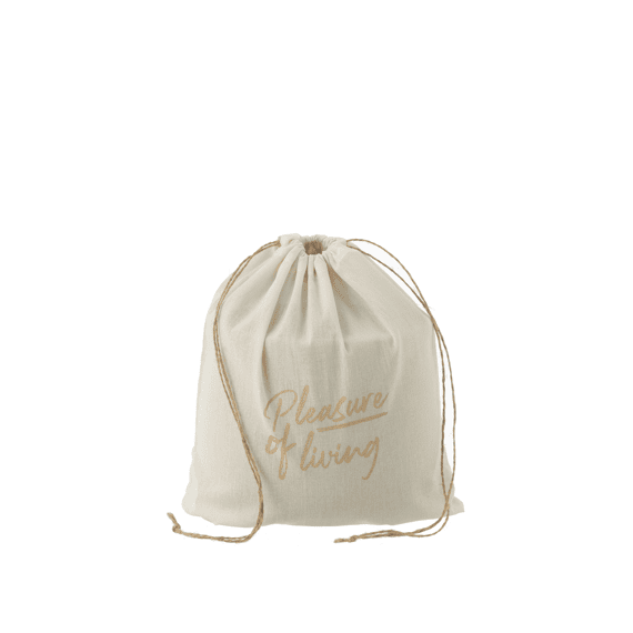 J-Line Buitenkaars 47h Rond Paraf Beige L 20,5x20,5x16cm