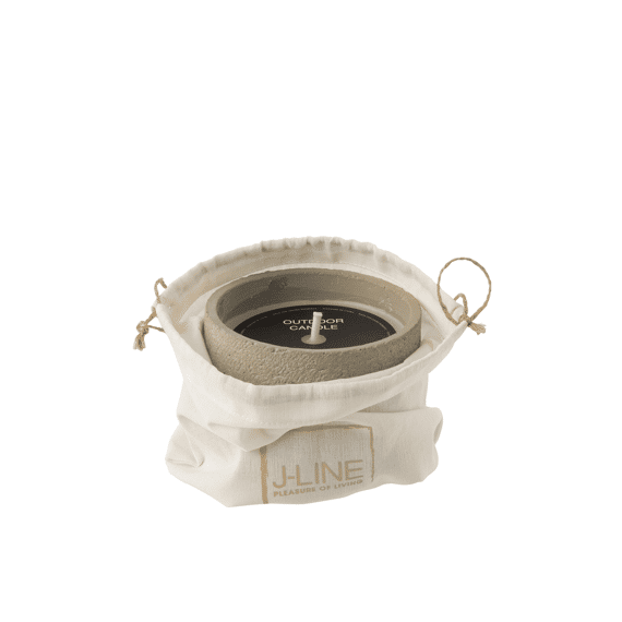 J-Line Buitenkaars 16h Rond Paraf Groen S 14x14x11cm