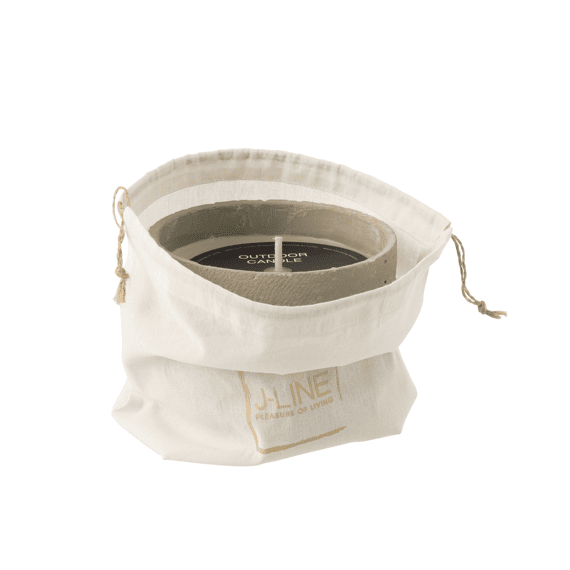 J-Line Buitenkaars 31h Rond Paraf Groen M 18x18x13,5cm