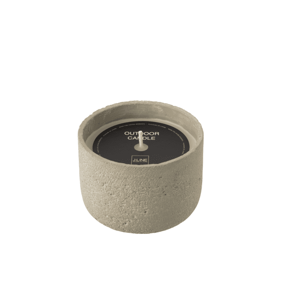 J-Line Buitenkaars 31h Rond Paraf Groen M 18x18x13,5cm