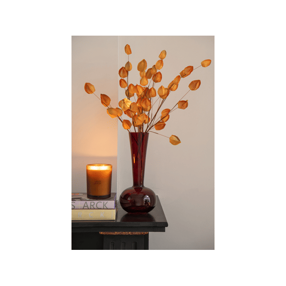 J-Line Gouden Bes Papier Warmgeel 53x18x18cm