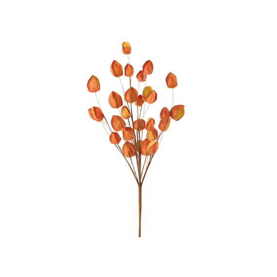 J-Line Gouden Bes Papier Donkeroranje 53x18x18cm
