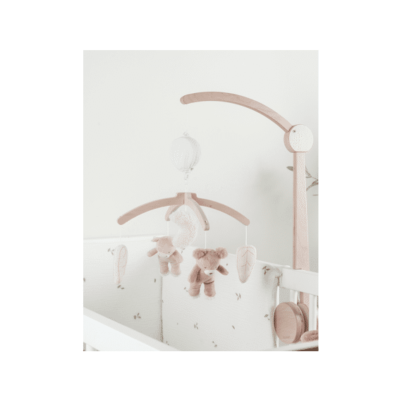 Noukies Fluffy, Orso En Lily Houten Muziekmobiel Lily