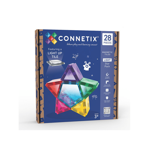 Connetix Magnetic Tiles Light Star Pack 28 Stuks