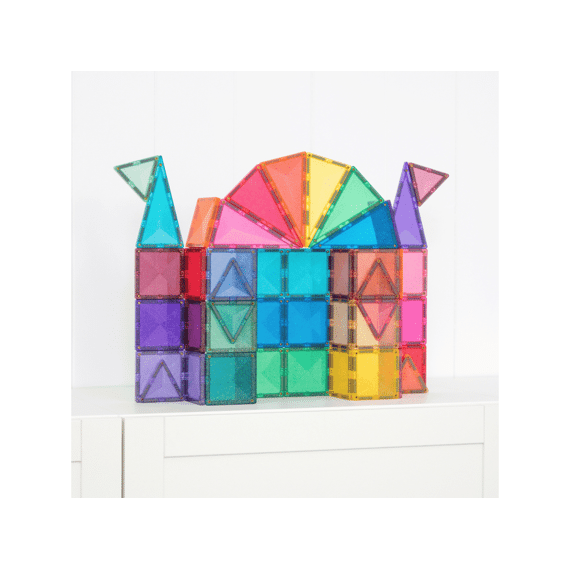 Connetix Magnetic Tiles Glitter Castle Pack 48 Stuks