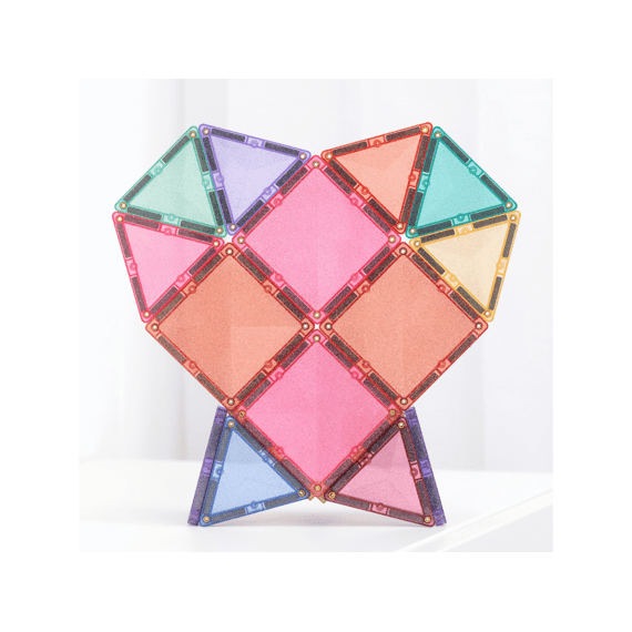 Connetix Magnetic Tiles Glitter Castle Pack 48 Stuks