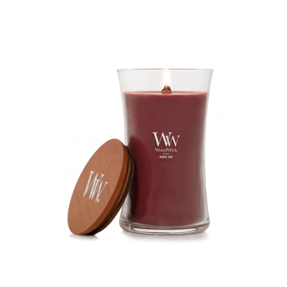 Woodwick Kaars Large Rouge Oud