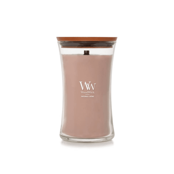 Woodwick Kaars Large Patchouli Créme
