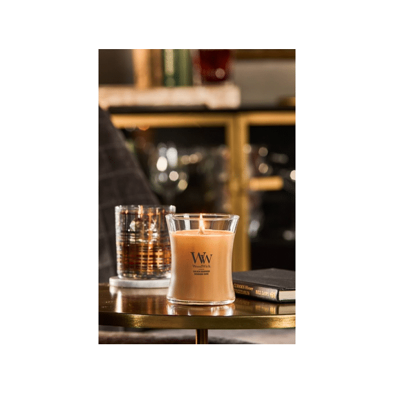 Woodwick Kaars Medium Golden Bourbon