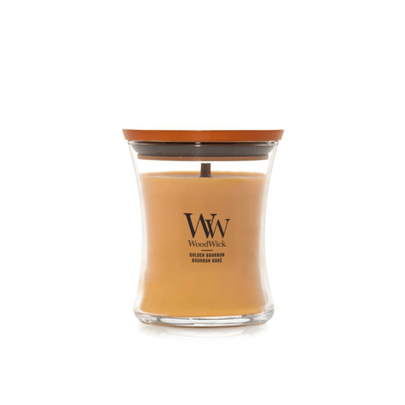 Woodwick Kaars Medium Golden Bourbon