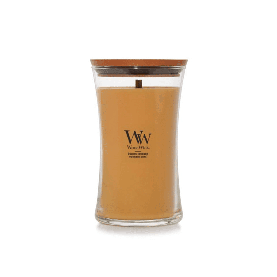 Woodwick Kaars Large Golden Bourbon
