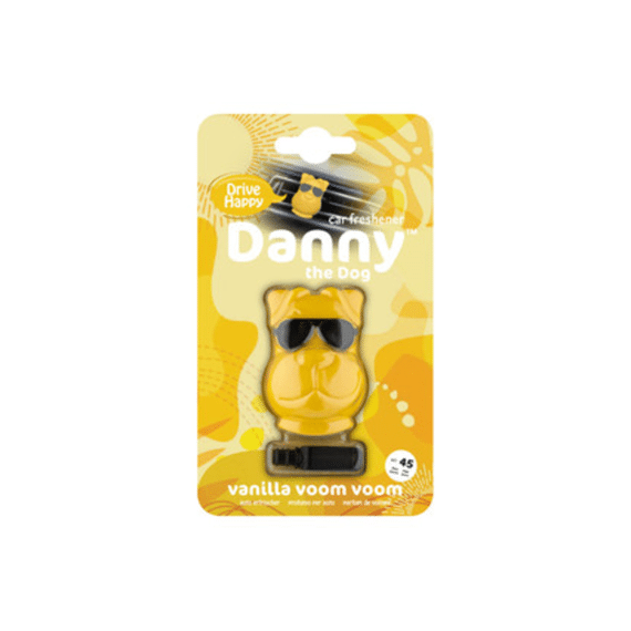 Danny The Dog Car Vent Freshener Vanilla Voom Voom