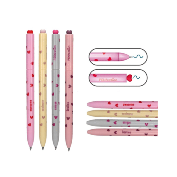 Penfection Twist Heart Gelpen Assortiment