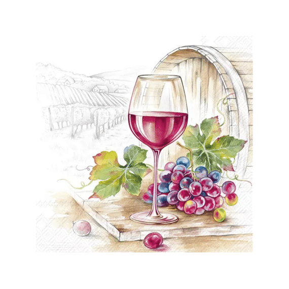 Ihr 10823 Vin Rouge Lunchservet Mix