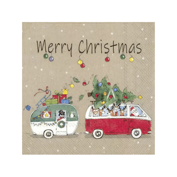 Ihr 8884 Christmas Camping Lunchservet Mix