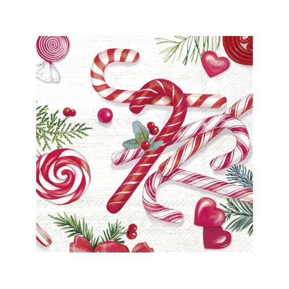 Ihr 10607 Candy Canes Cocktailservet Mix