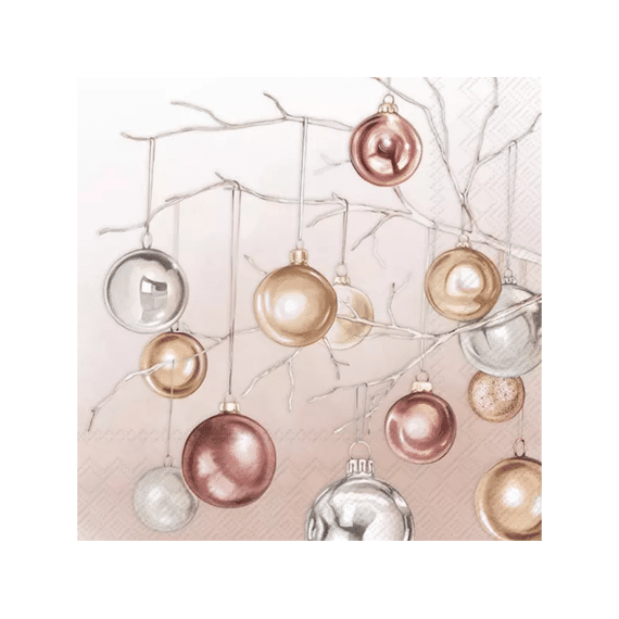 Ihr 10613 Copper Baubles Lunchservet Copper