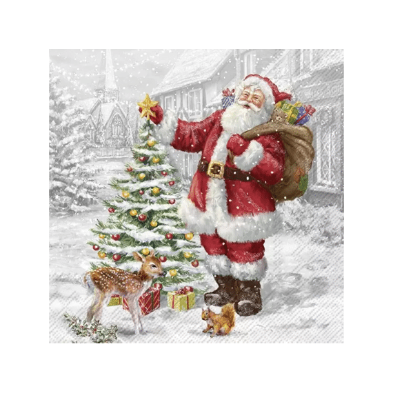 Ihr 10196 Santas Xmas Tree Cocktailservet Mix