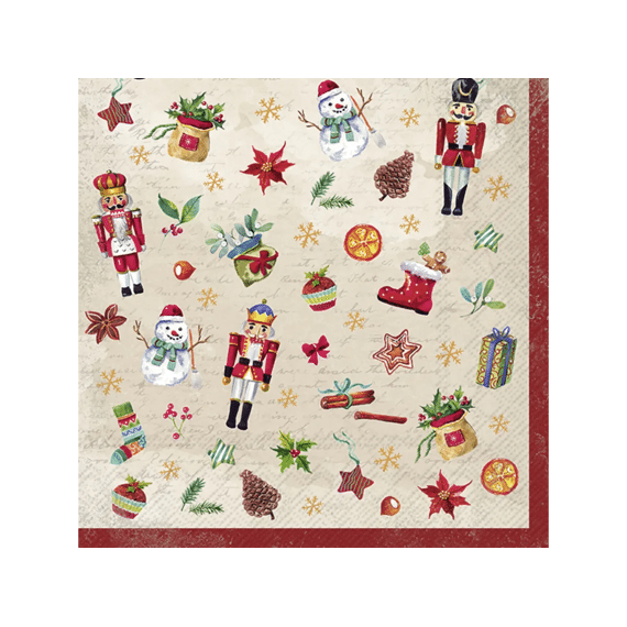 Ihr 9716 Festive Tradition Lunchservet Cream