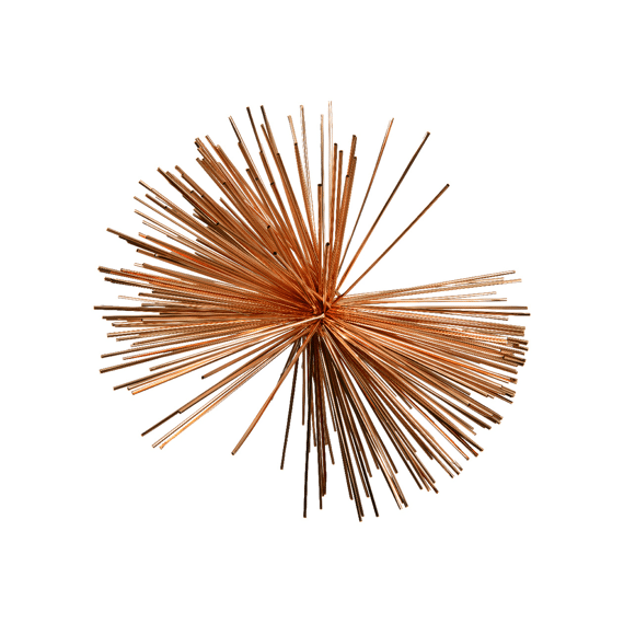 Decoris Kersthanger Ster Brandy 30cm