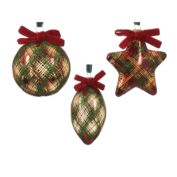 Decoris Kerstbal Glas 8cm Assortiment Prijs per stuk