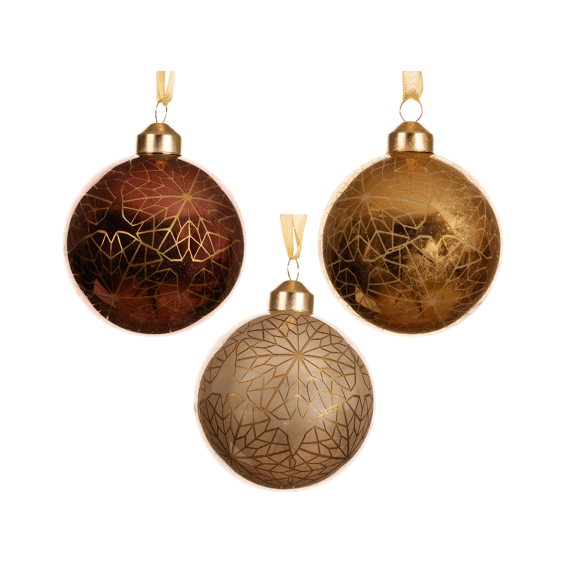 Decoris Kerstbal Glas 8 cm Assortiment Prijs per stuk