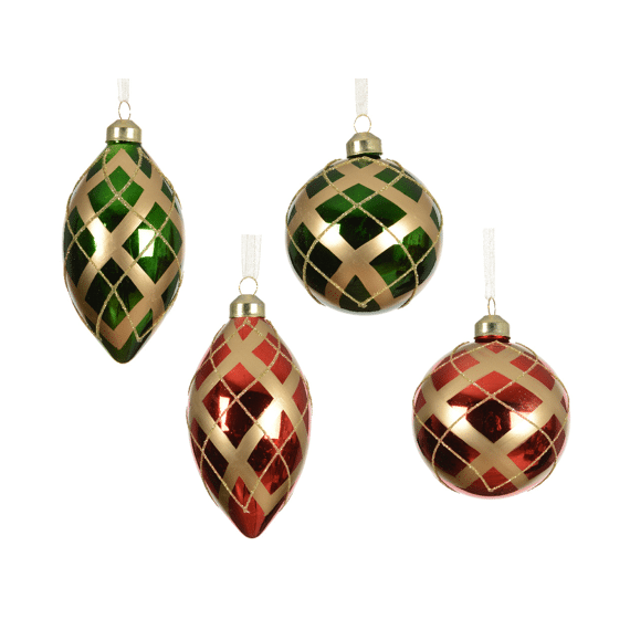 Decoris Kerstbal 8cm Assortiment Prijs per stuk