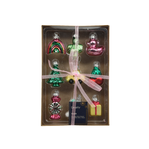 Decoris Box Kersthangers 9 stuks Multi Mix