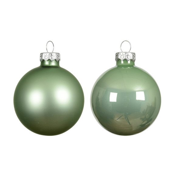 Decoris Kerstballen Set Glas 6cm Matcha Green 10 stuks