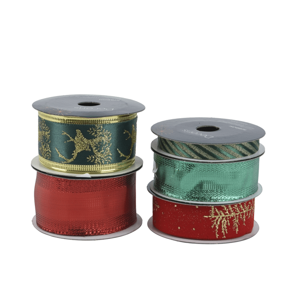 Decoris Kerstlint  3m Assortiment Prijs per stuk